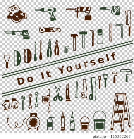 DIY tools Brown Green 115232263