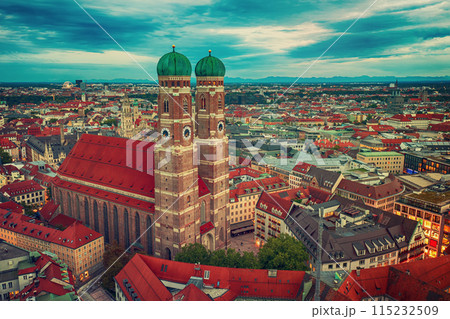 The famous Frauenkirche in Munich, Germany 115232509