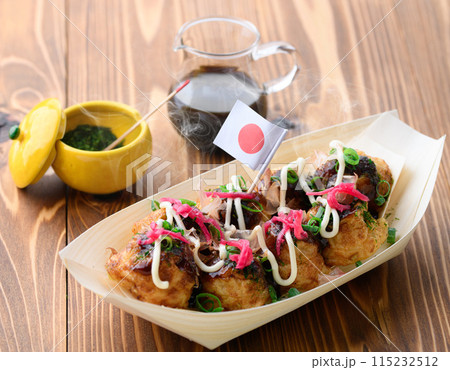 焼きたてあつあつのたこ焼き 焼きたてあつあつのたこ焼き 115232512