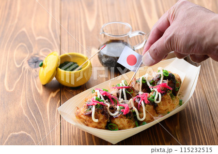 焼きたてあつあつのたこ焼き 焼きたてあつあつのたこ焼き 115232515