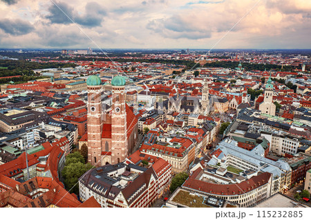 The famous Frauenkirche in Munich, Germany 115232885