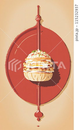 sweet dessert with cupcake 115232937