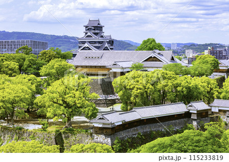 日本三名城の一つである熊本城（2024年5月4日撮影） 115233819
