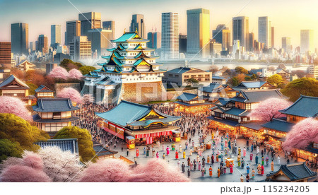 【愛知県】名古屋城イメージ 【愛知県】名古屋城イメージ 115234205