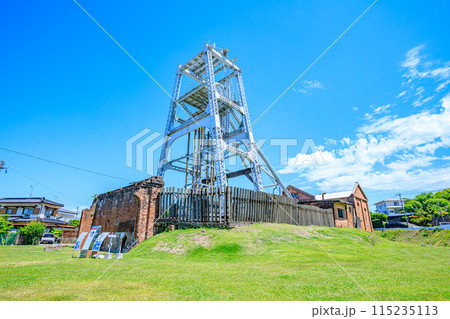 初夏の三池炭鉱宮原坑　福岡県大牟田市 115235113