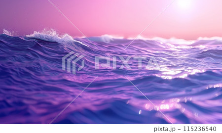 This is a 3D render of an abstract ultraviolet background with ocean water and bright light, suitable for presenting any product This is a 3D render of an abstract ultraviolet background with ocean water and bright light, suitable for presenting any product 115236540