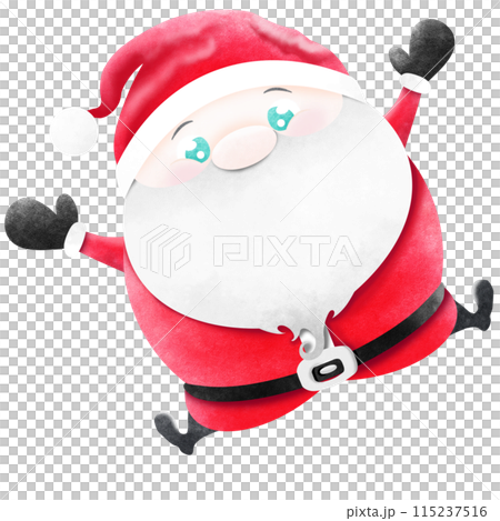 Santa Claus is jumping for joy 115237516