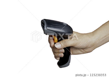 mobile scanner in hand mobile scanner in hand 115238353