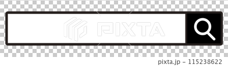 Search bar, search box, search field illustration material 115238622