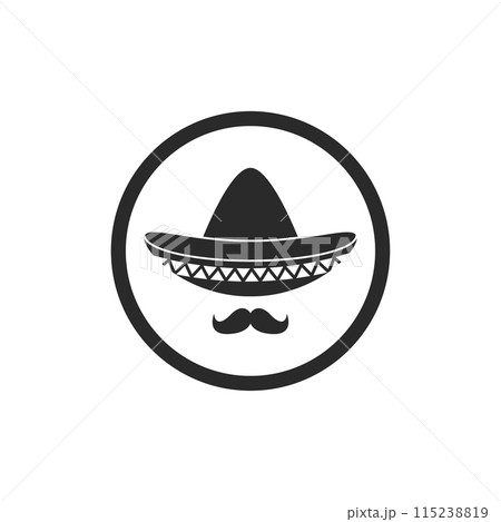 Sombrero hat icon 115238819