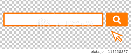 Search bar, search window, search field and arrow illustration material 115238877