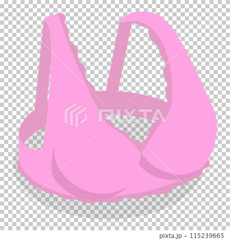 3D Isometric Flat  Set of Bras. Item 4 115239665
