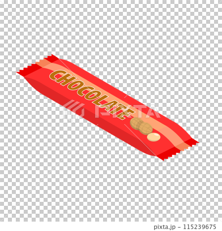 3D Isometric Flat  Set of Snack Packages. Item 5 115239675