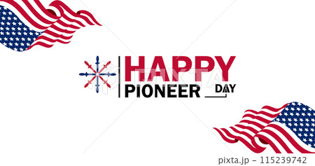 True Captivating Beautiful And Stunning Vector Design for Pioneer Day Celebration 115239742