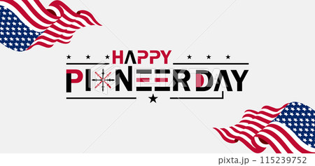 True Captivating Beautiful And Stunning Vector Design for Pioneer Day Celebration 115239752