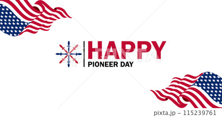 True Captivating Beautiful And Stunning Vector Design for Pioneer Day Celebration 115239761