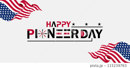 True Captivating Beautiful And Stunning Vector Design for Pioneer Day Celebration True Captivating Beautiful And Stunning Vector Design for Pioneer Day Celebration 115239763