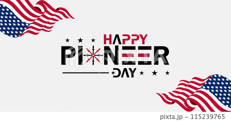 True Captivating Beautiful And Stunning Vector Design for Pioneer Day Celebration True Captivating Beautiful And Stunning Vector Design for Pioneer Day Celebration 115239765