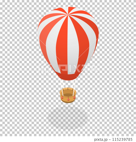 3D Isometric Flat  Set of Airships. Item 1 3D Isometric Flat  Set of Airships. Item 1 115239785