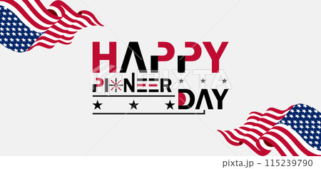 True Captivating Beautiful And Stunning Vector Design for Pioneer Day Celebration 115239790