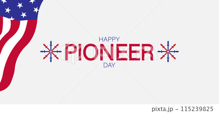 True Captivating Beautiful And Stunning Vector Design for Pioneer Day Celebration True Captivating Beautiful And Stunning Vector Design for Pioneer Day Celebration 115239825