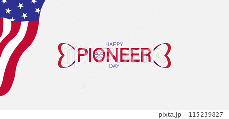 True Captivating Beautiful And Stunning Vector Design for Pioneer Day Celebration 115239827