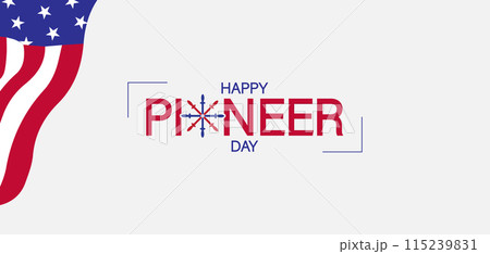 True Captivating Beautiful And Stunning Vector Design for Pioneer Day Celebration True Captivating Beautiful And Stunning Vector Design for Pioneer Day Celebration 115239831