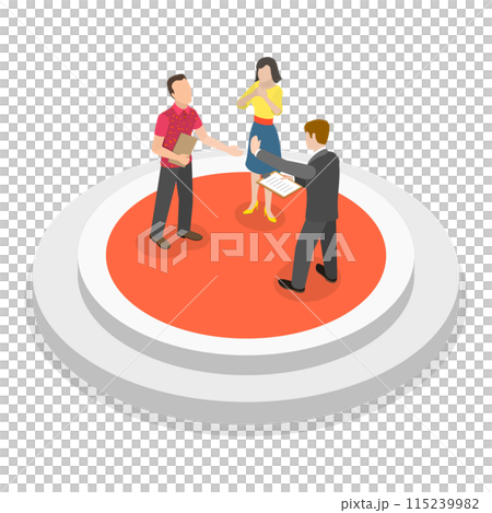 3D Isometric Flat  Illustration of Extracurricular Activities. Item 1 115239982