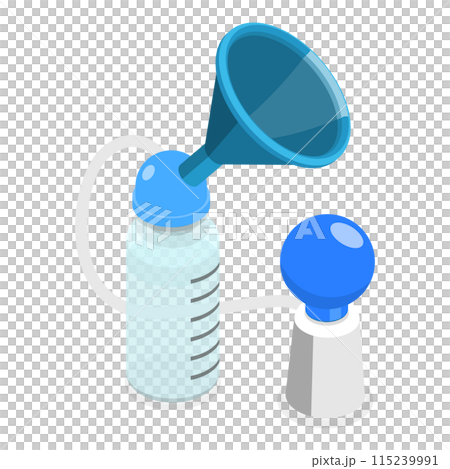 3D Isometric Flat  Set of Baby Food Items. Item 6 115239991