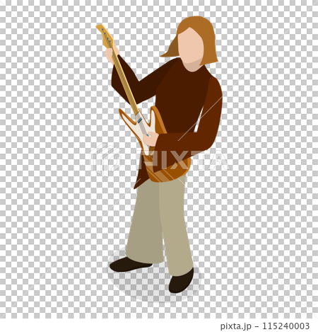 3D Isometric Flat Illustration of Rock Music Band. Item 1 3D Isometric Flat Illustration of Rock Music Band. Item 1 115240003