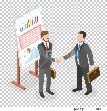3D Isometric Flat  Illustration of Trade Show. Item 1 115240006