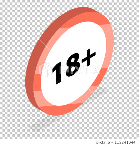 3D Isometric Flat Set of Sensitive Content Signs. Item 1 3D Isometric Flat Set of Sensitive Content Signs. Item 1 115241044