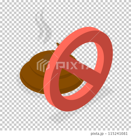 3D Isometric Flat  Illustration of Pet Care. Item 5 115241081