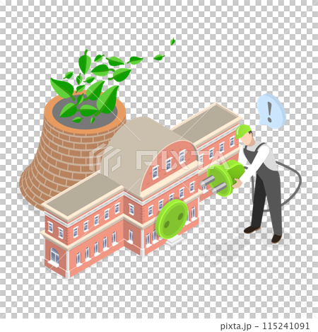 3D Isometric Flat Illustration of Smart Industry. Item 2 3D Isometric Flat Illustration of Smart Industry. Item 2 115241091