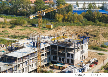 Construction of modern high-rise residential buildings Construction of modern high-rise residential buildings 115241590