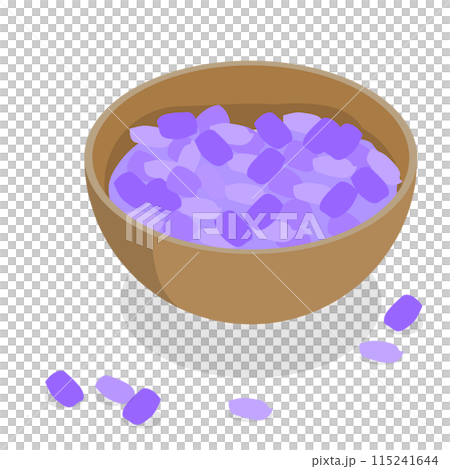 3D Isometric Flat  Set of Lavanders Products. Item 6 115241644
