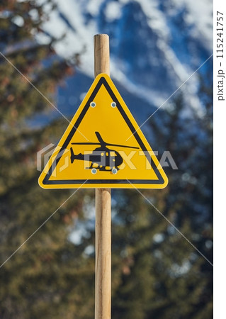 Helicopter landing area sign Helicopter landing area sign 115241757