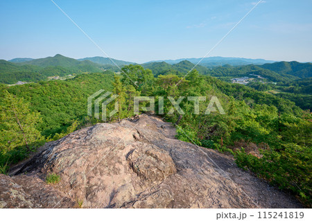 宝塚にある竜王山の登山道から見た景色 115241819