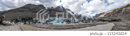 Pasterze Glacier at the Grossglockner Mountain, Austria's highest Mountain 115243824