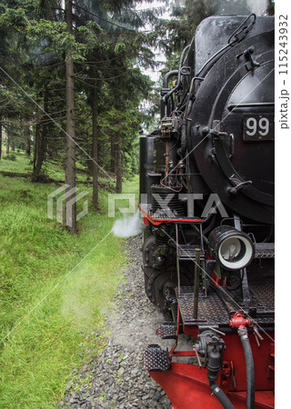 Brocken Steam Locomotive in the Harz Mountains 115243932