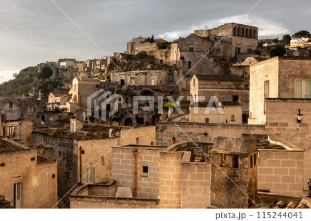 Scenic residential dwellings of Sassi di Matera, Southern Italy Scenic residential dwellings of Sassi di Matera, Southern Italy 115244041