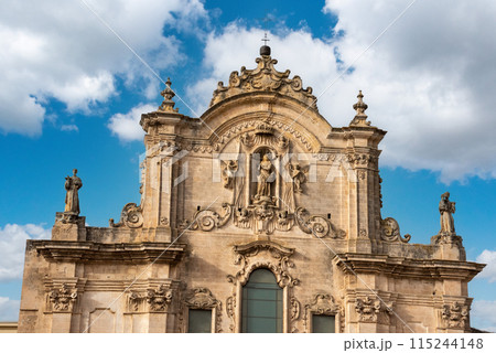 Portal of the church of Saint Francis of Assisi in Matera, Italy Portal of the church of Saint Francis of Assisi in Matera, Italy 115244148
