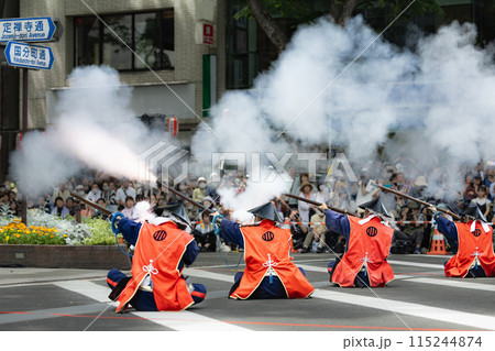 仙台青葉まつり 伊達古式火縄銃演武式 火縄銃発泡 仙台青葉まつり 伊達古式火縄銃演武式 火縄銃発泡 115244874