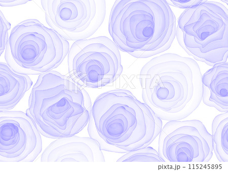 青薔薇のアルコールインクアート。（シームレス） 115245895
