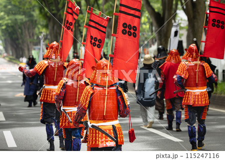仙台青葉まつり　時代絵巻武者隊巡行 115247116
