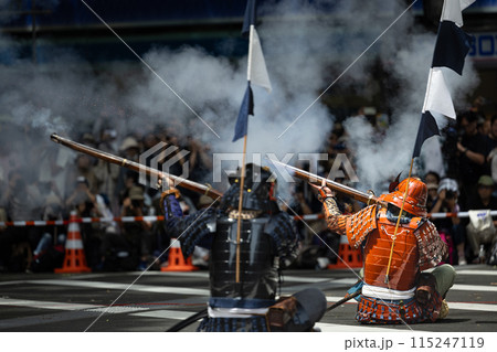 仙台青葉まつり 伊達古式火縄銃演武式 火縄銃発泡 仙台青葉まつり 伊達古式火縄銃演武式 火縄銃発泡 115247119