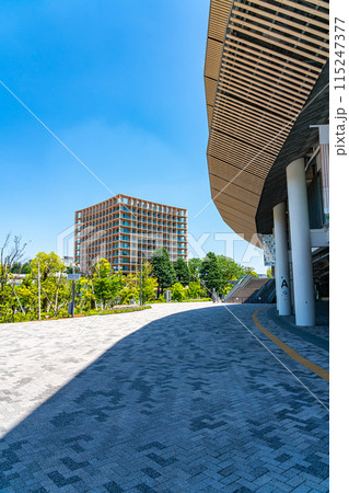 【東京都】新国立競技場から見える三井ガーデンホテル 【東京都】新国立競技場から見える三井ガーデンホテル 115247377