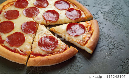 A tranquil picnic setting under the sun warm rays. 115248105