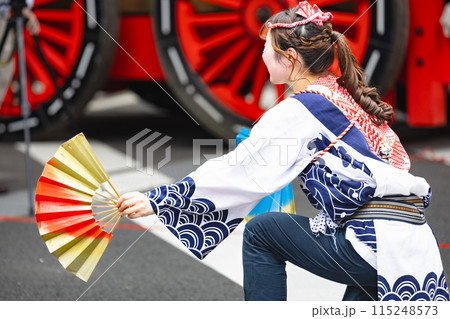 仙台青葉まつり　すずめ踊り大流し扇子さばき 115248573