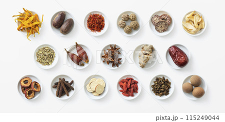 薬膳 漢方 白 薬膳 漢方 白 115249044